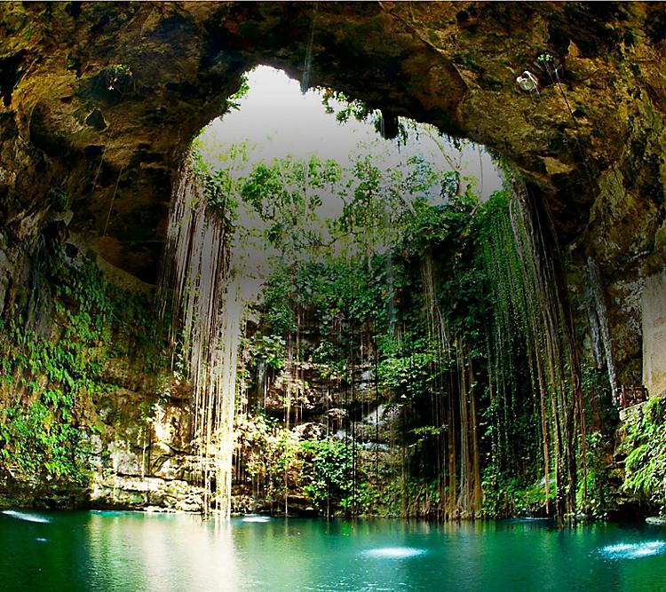Cenote maya park yucatan youtube